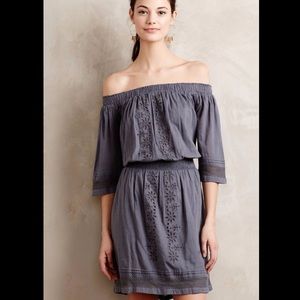 Anthropologie off the shoulder dress by Tularose